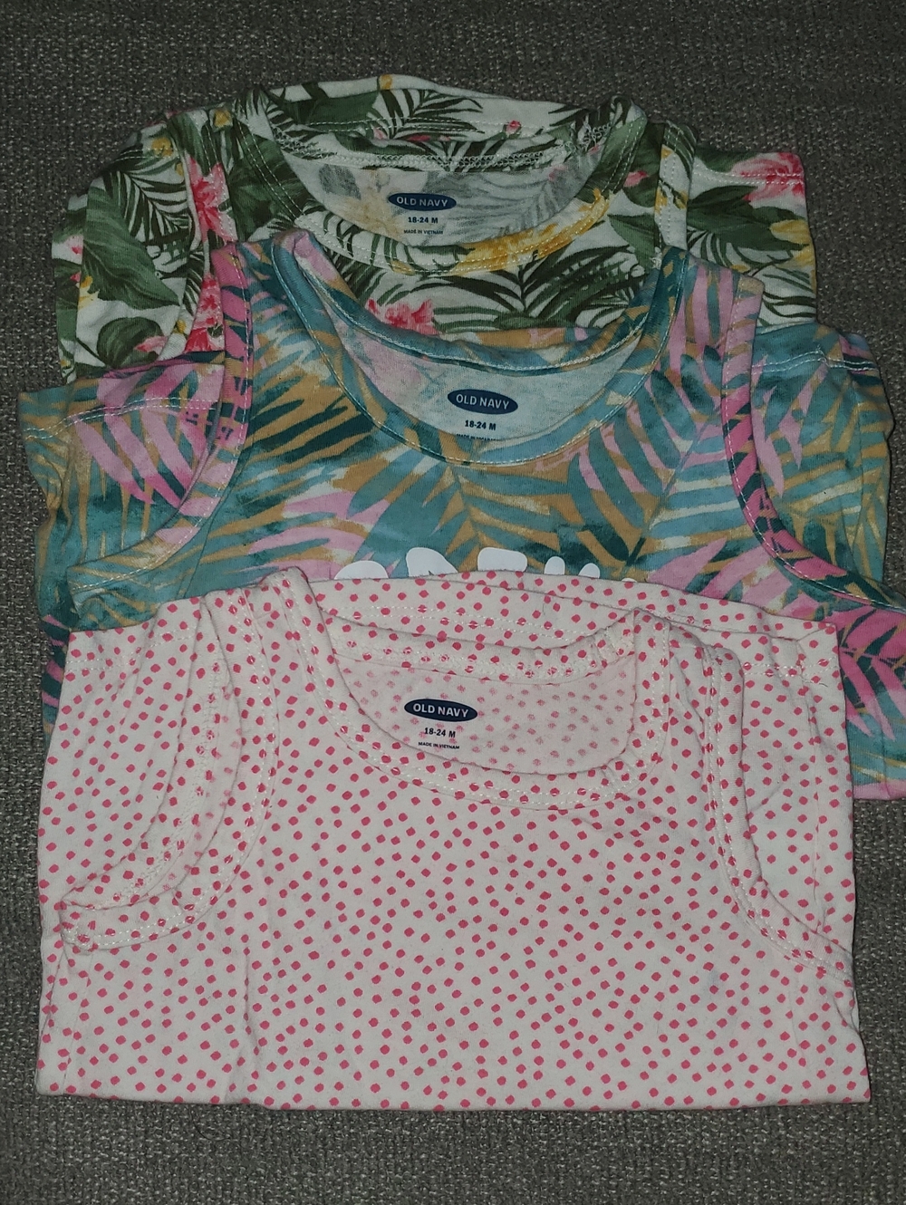 3 piece 24 Month toddler tank tops